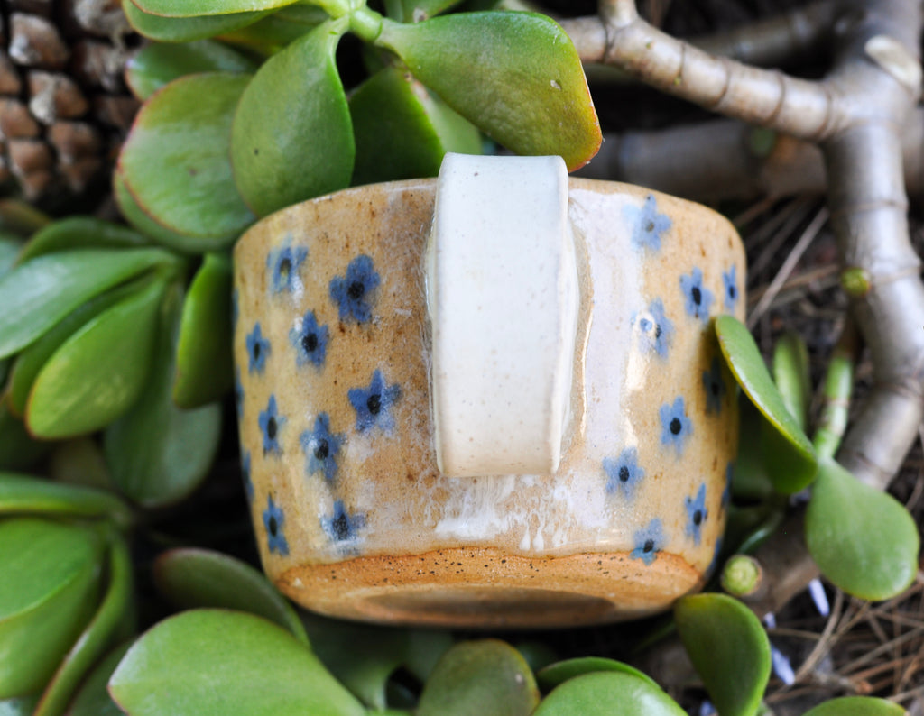 Speckled Cobalt Daisy Mug